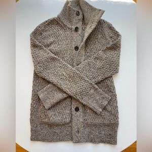Banana Republic Marled Tan Sweater with Buttons